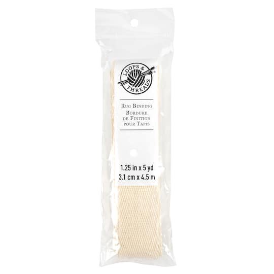 slide 1 of 3, Rug Binding By Loops & Threads, 5yd., 5 yd