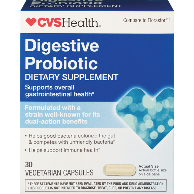 slide 1 of 1, Cvs Health Digestive Probiotic Capsules, 30 Ct, 30 ct
