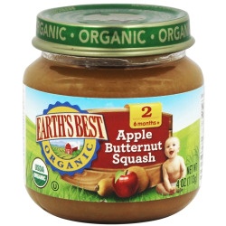 slide 1 of 1, Earth's Best Stage 2 Organic Apple Butternut Squash, 4 oz