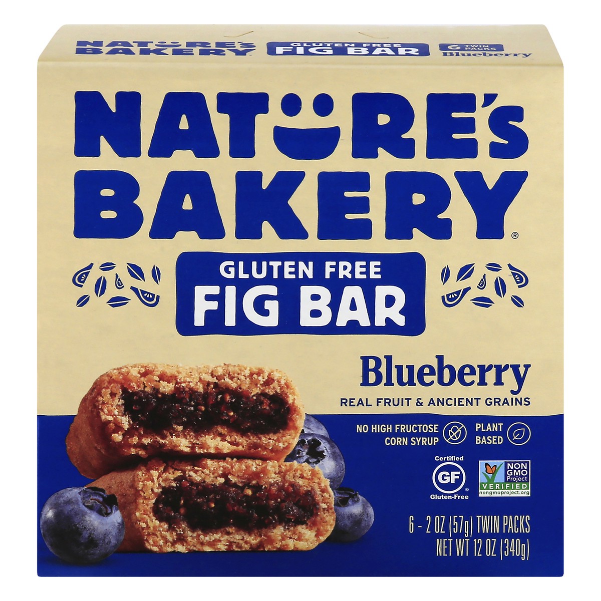 slide 1 of 9, Nature's Bakery Gluten Free 6 Twin Packs Blueberry Fig Bar 6 ea, 6 ct