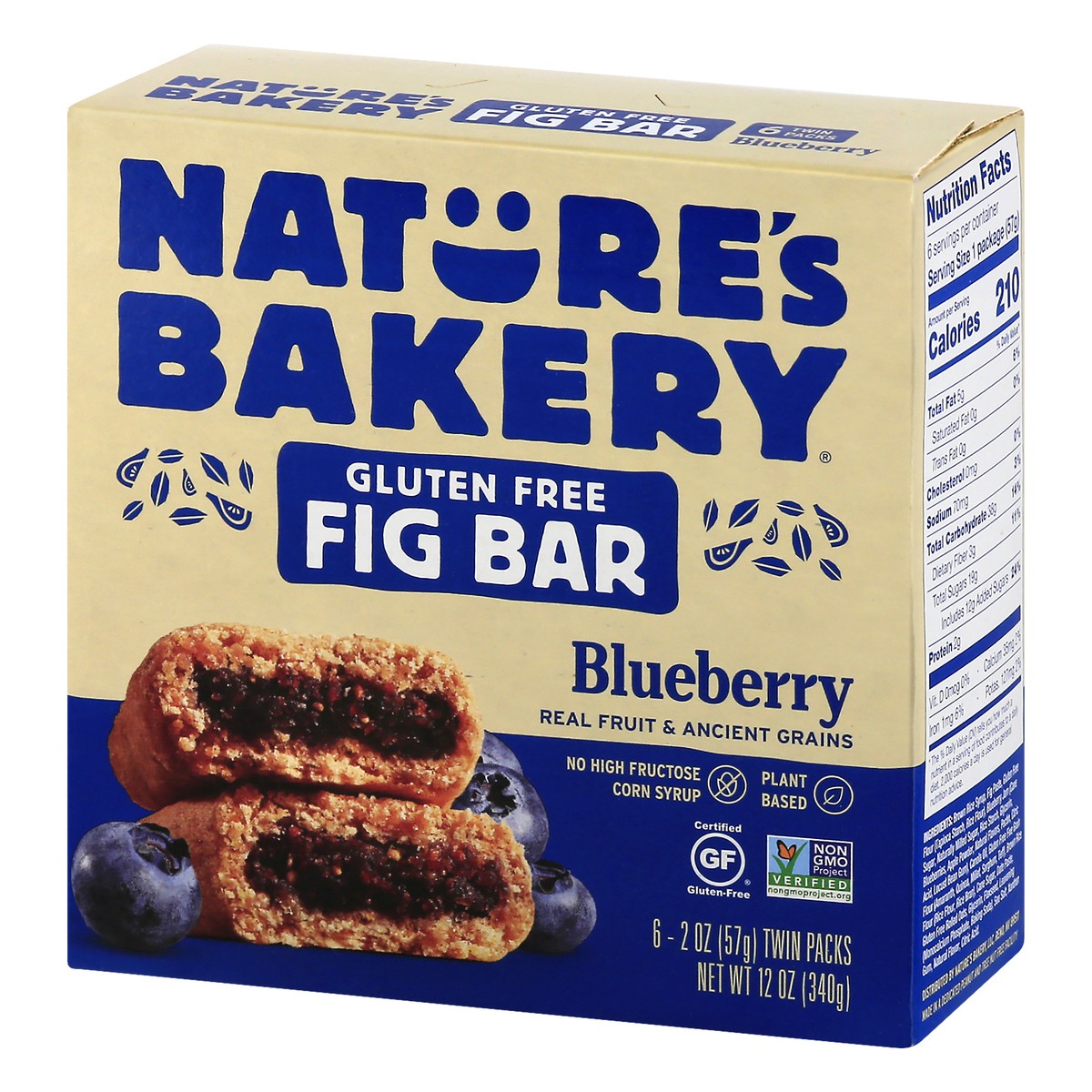slide 3 of 9, Nature's Bakery Gluten Free 6 Twin Packs Blueberry Fig Bar 6 ea, 6 ct