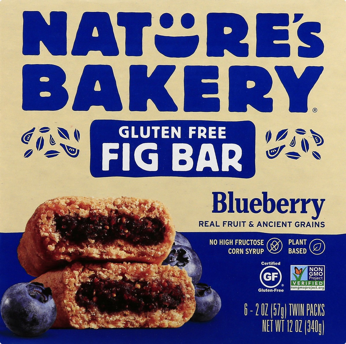 slide 5 of 9, Nature's Bakery Blueberry Gluten Free Fig Bars, Snack Bars, 6 Ct, 6 ct