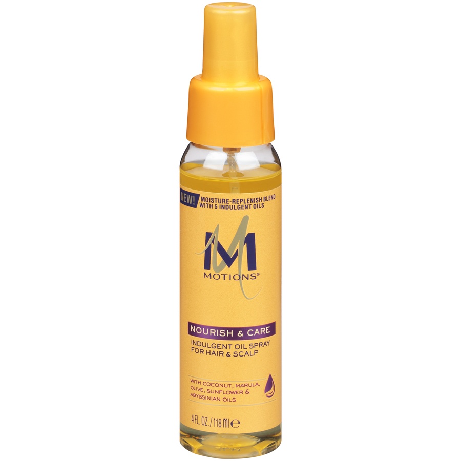 slide 1 of 1, Motions Nourish & Care Indulgent Oil Spray for Scalp & Hair, 4 fl oz