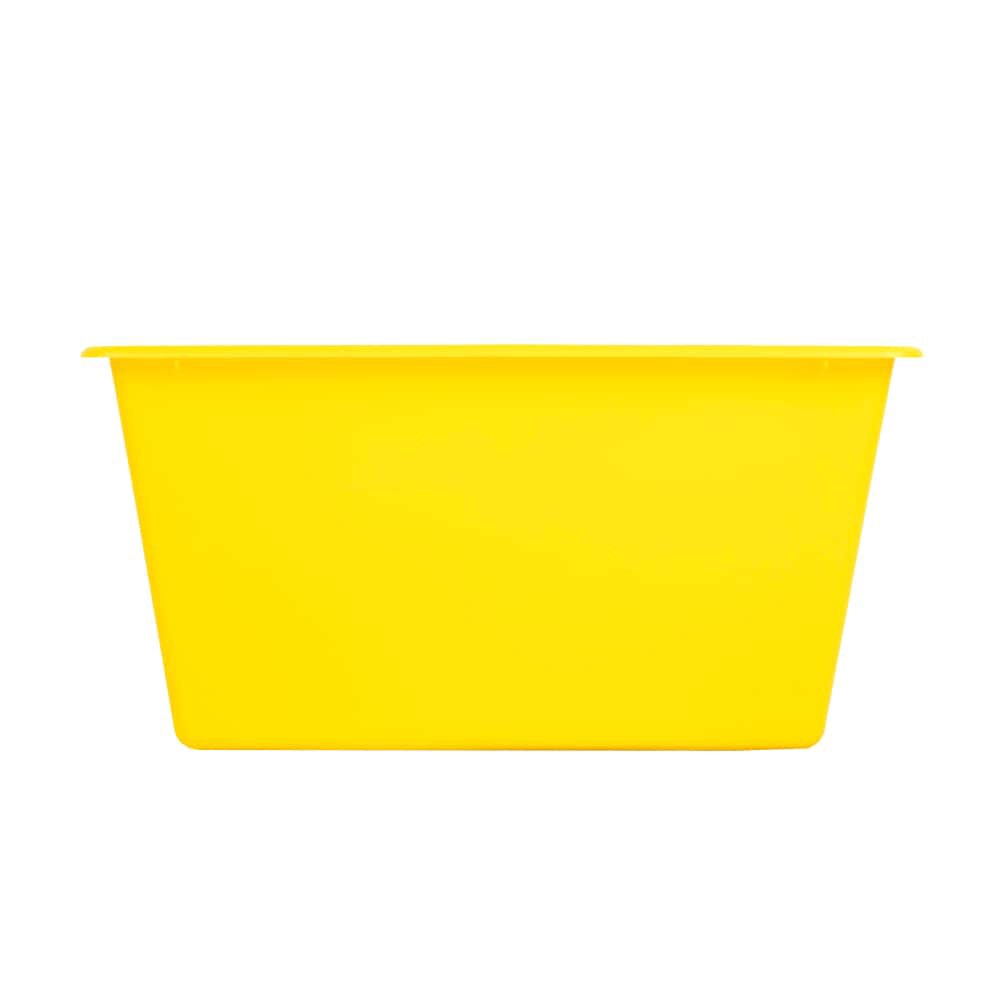 slide 4 of 4, Office Works Plastic Book Bin - Yellow, 1 ct