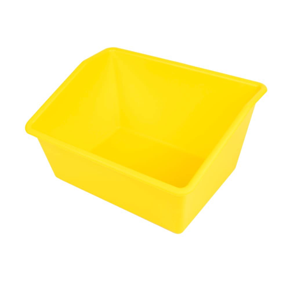 slide 3 of 4, Office Works Plastic Book Bin - Yellow, 1 ct