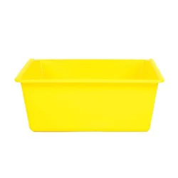 Office Works Plastic Book Bin - Yellow