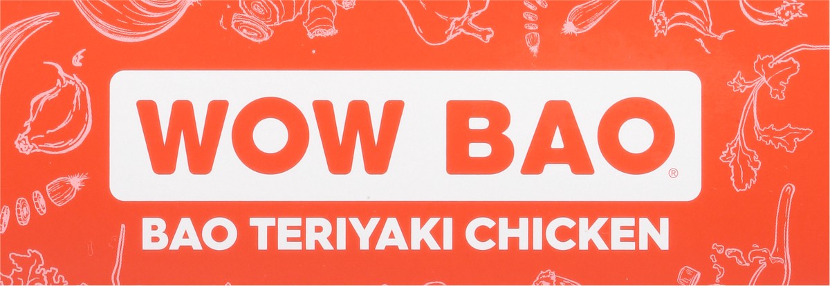 slide 7 of 13, Wow Bao Steamed bun filled with roasted chicken, bell peppers, green onion and sweet teriyaki sauce, 10 oz