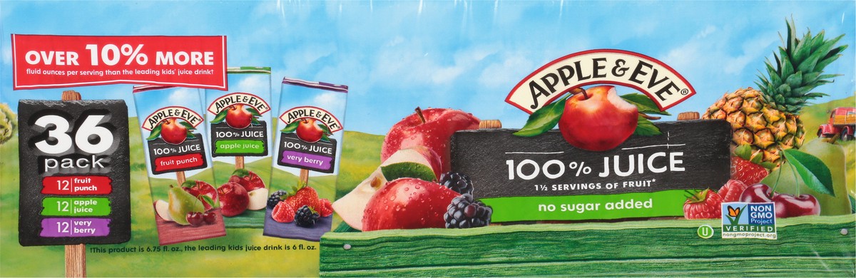 slide 7 of 10, Apple & Eve 100% Juice Value Pack Variety Pack 36 - 6.75 fl oz Juice Boxes, 36 ct