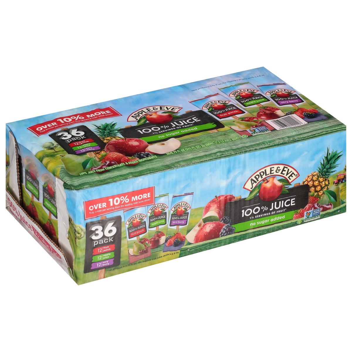 slide 1 of 10, Apple & Eve 100% Juice Value Pack Variety Pack Juice Boxes - 36 ct, 36 ct