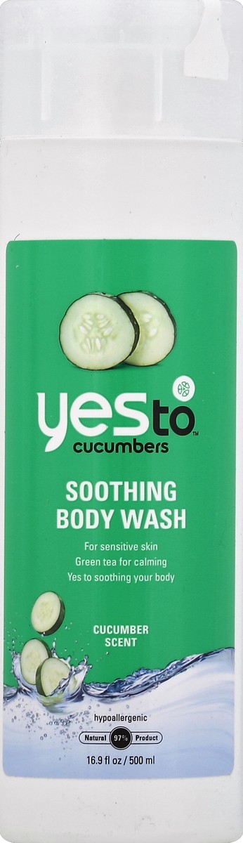 slide 2 of 3, Yes To Cucumber Body Wash, 16.9 oz