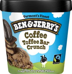 Ben & Jerry's Ice Cream Coffee Toffee Bar Crunch, 16 oz