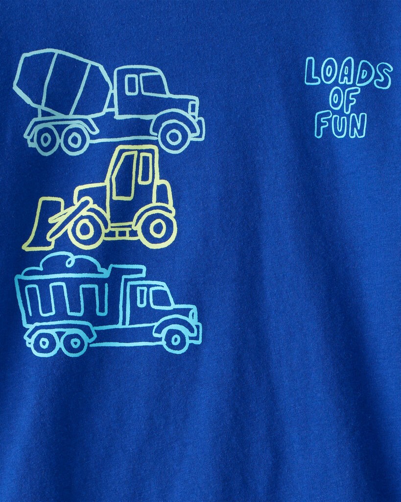 slide 2 of 2, Carter's Toddler Boy Dumptruck Long-Sleeve Graphic Tee - Blue Sapphire 3T, 1 ct
