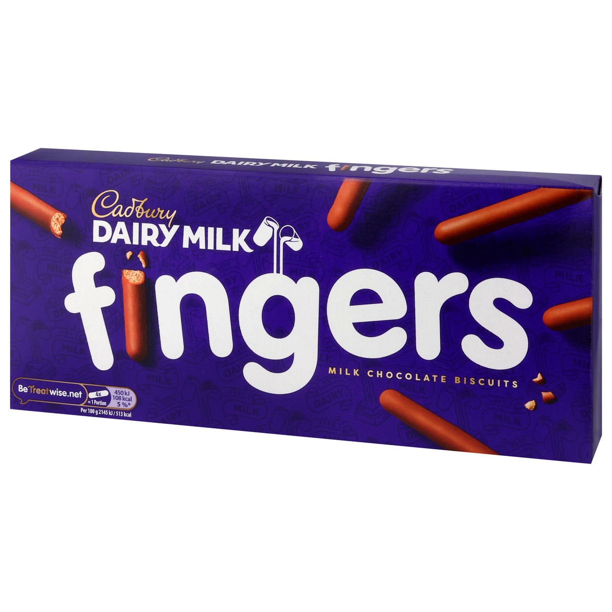 slide 4 of 4, Cadbury Dairy Milk Fingers Milk Chocolate Biscuits 114 g, 114 g