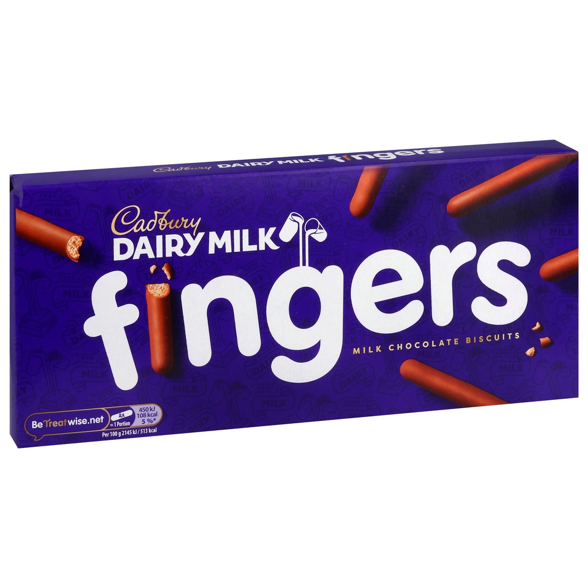 slide 3 of 4, Cadbury Dairy Milk Fingers Milk Chocolate Biscuits 114 g, 114 g