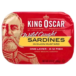King Oscar Wild Caught Sardines in Dijon Mustard 3.75 oz