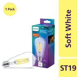 Philips 5-Watt (60W) ST19 Dusk to Dawn LED Light Bulb - Soft White