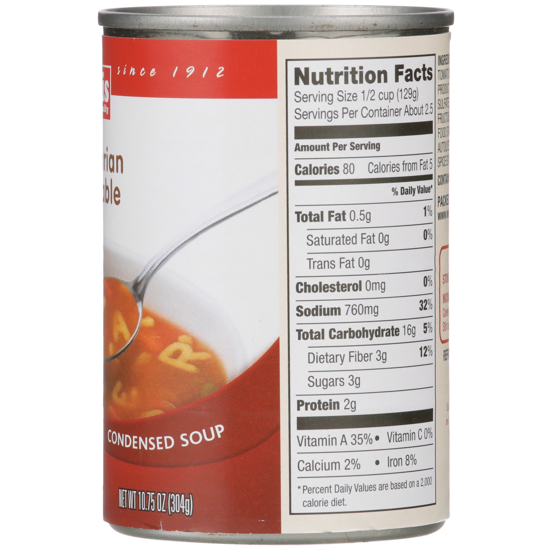 slide 6 of 6, Weis Quality VeGetararian Vegetable Condensed Soup, 10.75 oz