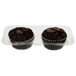 Bakery Double Dutch Chocolate Muffins - 2 ct