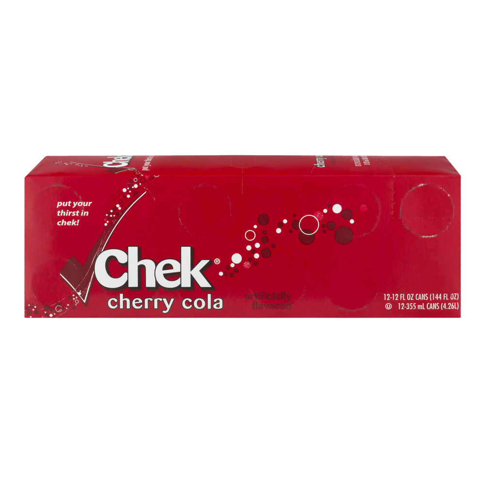 slide 1 of 1, Chek Cherry Cola - 12 ct; 12 oz, 12 ct; 12 oz