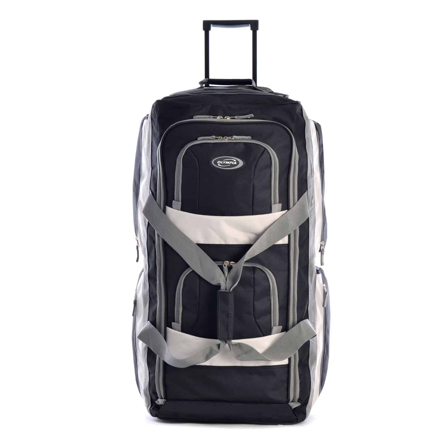 slide 2 of 2, Olympia 30" Drop Bottom Rolling Duffel Black, 28 in