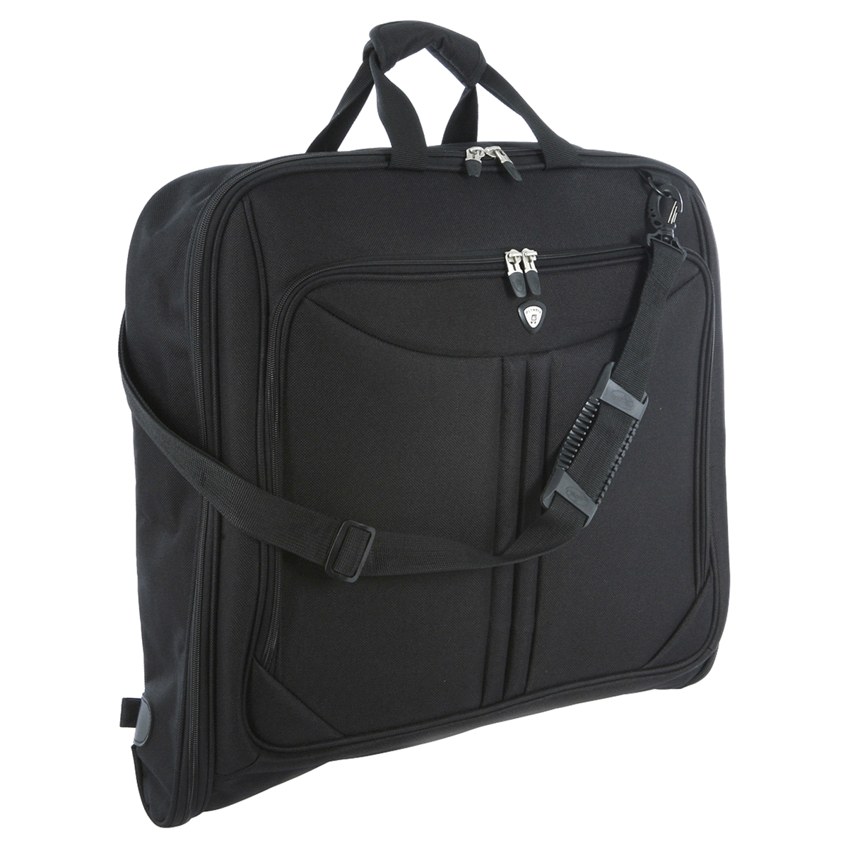 slide 2 of 5, Olympia Black Garment Bag, 1 ct