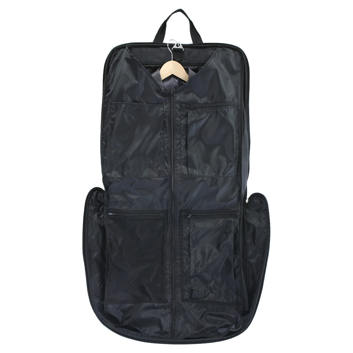 slide 5 of 5, Olympia Black Garment Bag, 1 ct