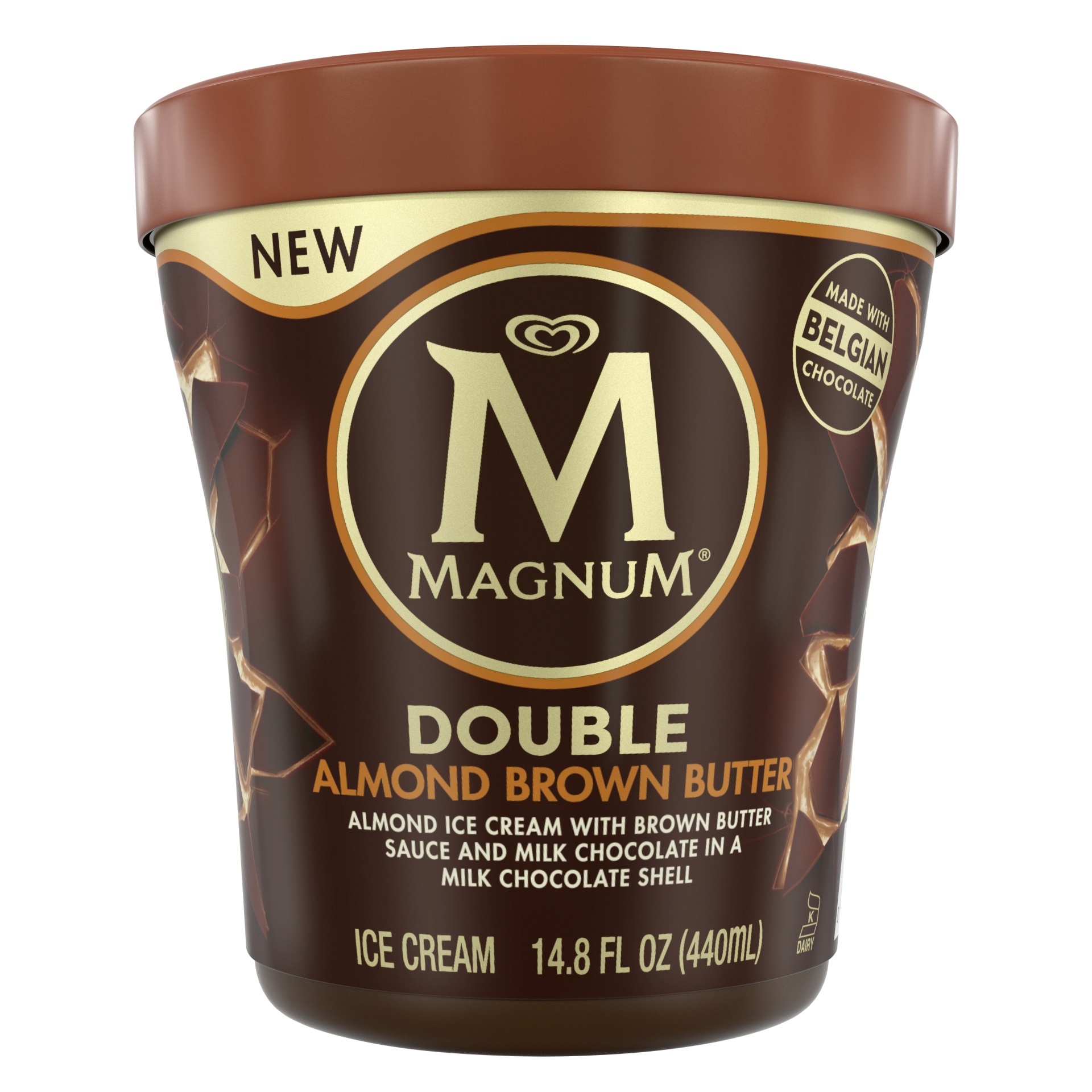 slide 1 of 1, Magnum Double Almond Brown Butter Ice Cream, 14.8 oz