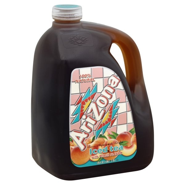 slide 1 of 1, Arizona Iced Tea With Peach Flavor - 128 fl oz, 128 fl oz