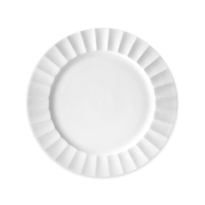 slide 1 of 1, Nevaeh White by Fitz and Floyd Fluted Salad Plate, 1 ct