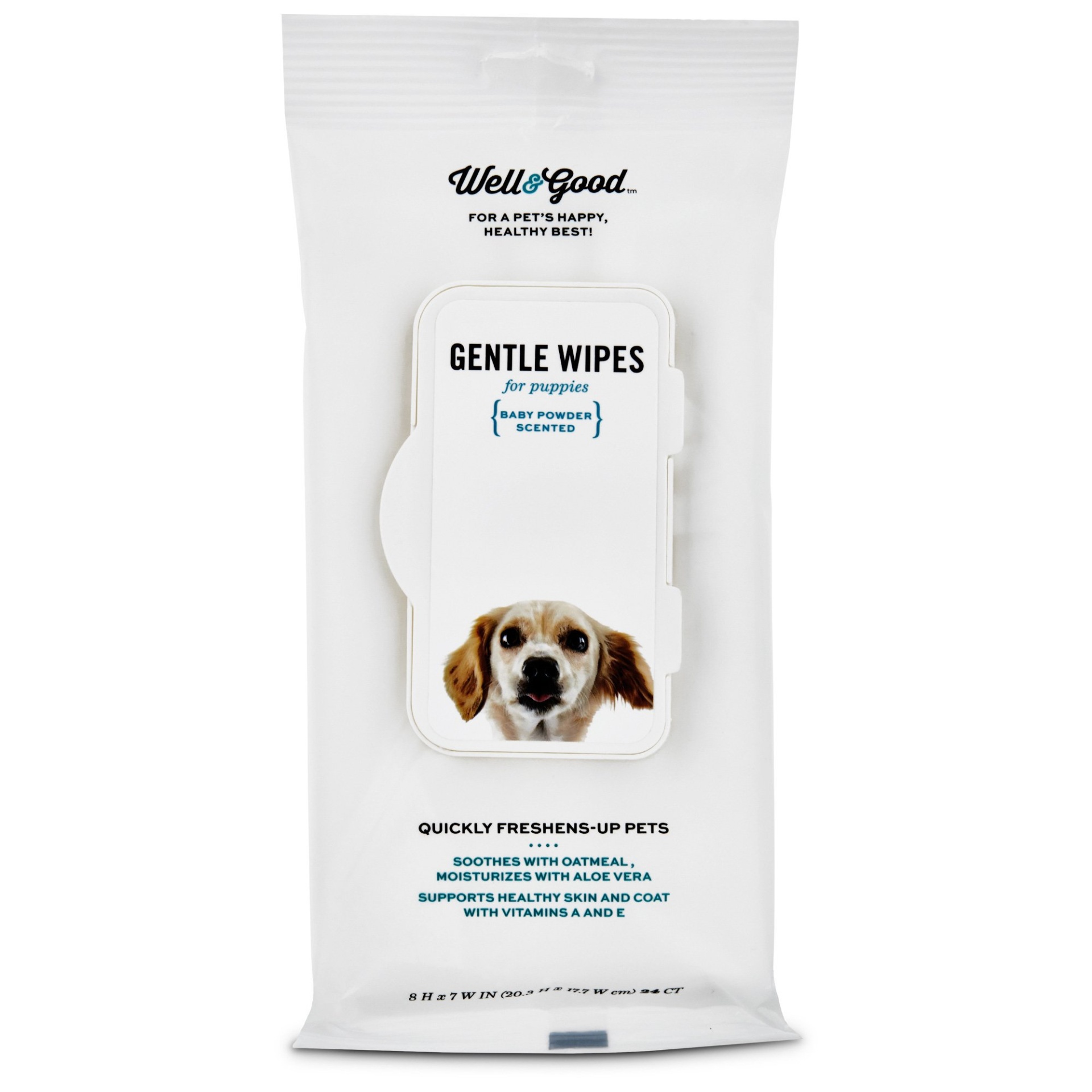 slide 1 of 1, Well & Good Gentle Puppy Grooming Wipes, 100 ct