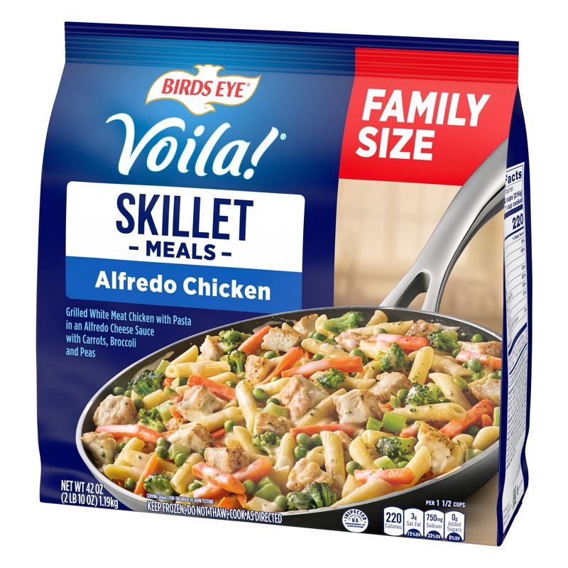 slide 2 of 6, Birds Eye Voila! Frozen Family Size Alfredo Chicken - 42oz, 42 oz