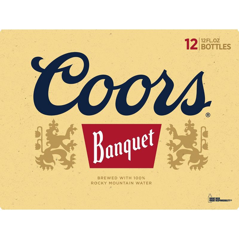 slide 6 of 7, Coors Banquet Lager Beer - 12pk/12 fl oz Bottles, 12 ct; 12 fl oz