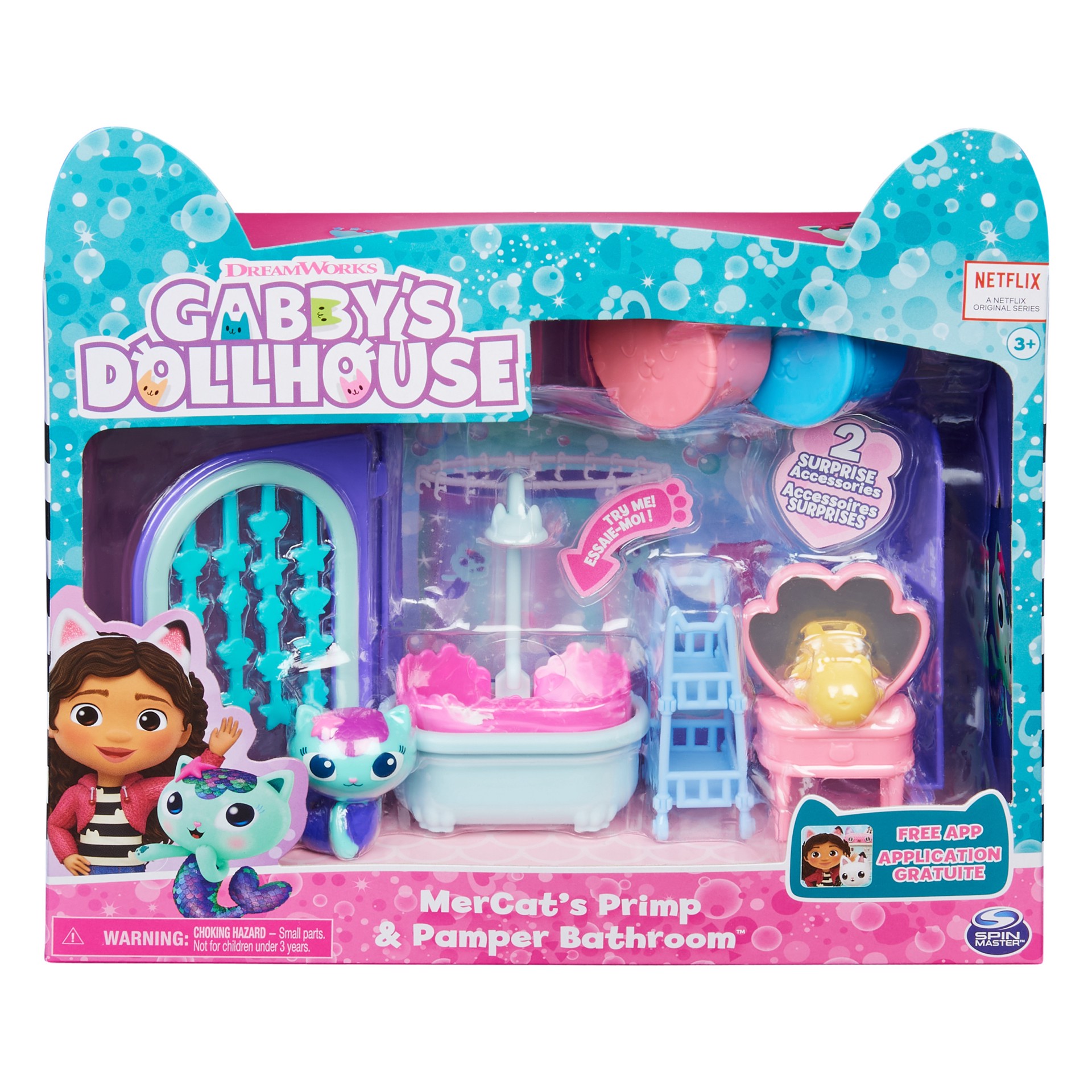 Gabby's Dollhouse Deluxe Room Bathroom Playset 1 ct