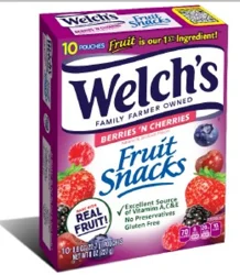 Welch's Fruit Snacks, Berries 'N Cherries