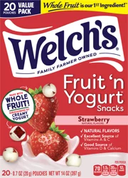 Welch's Fruit n' Yogurt Strawberry 20ct Box