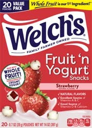 Welch's Fruit n' Yogurt Strawberry 20ct Box