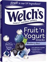 Welch's Blueberry-Acai Fruit 'n Yogurt Snacks 8 - 0.7 oz Pouches