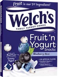 Welch's Blueberry-Acai Fruit 'n Yogurt Snacks 8 - 0.7 oz Pouches