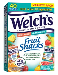Welch's Fruit Snacks, Fruit Punch & Island Fruits