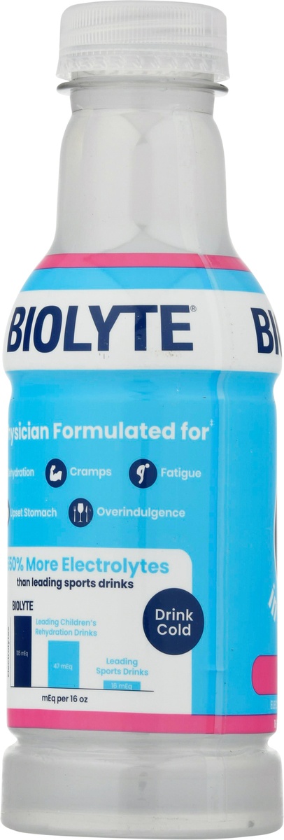 slide 6 of 10, Biolyte Berry Flavored Electrolyte Rehydration Beverage, 16 oz