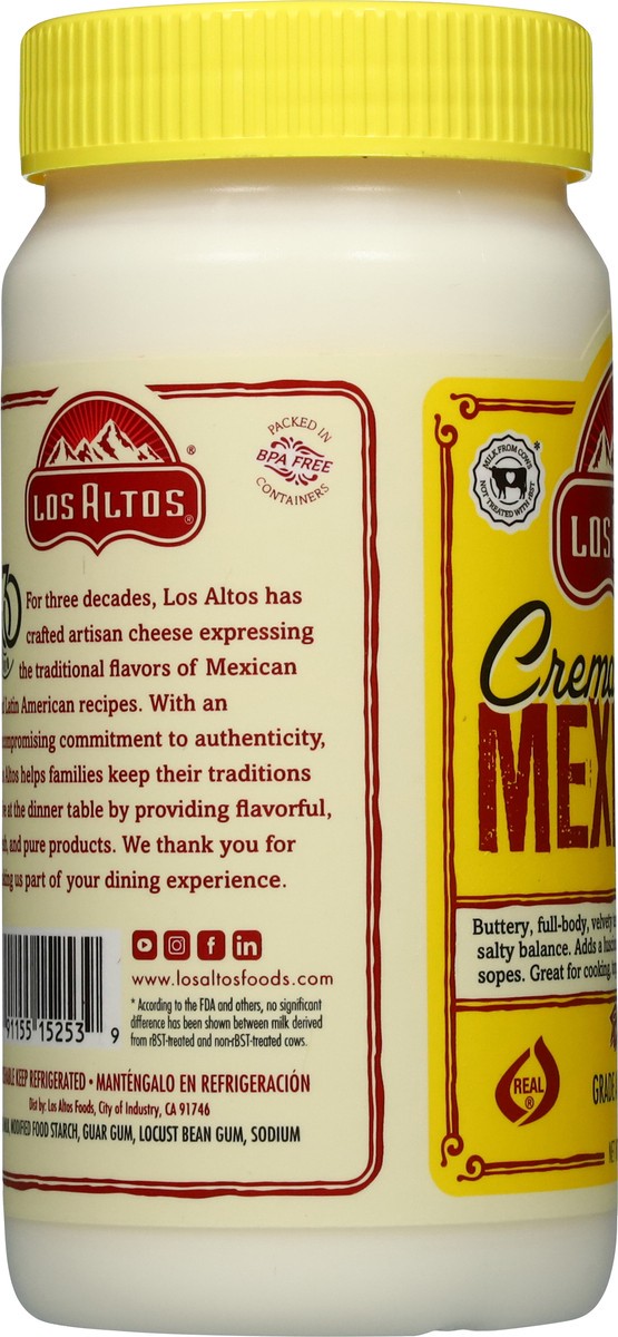 slide 10 of 14, Los Altos Mexicana Sour Cream 15 oz, 15 oz