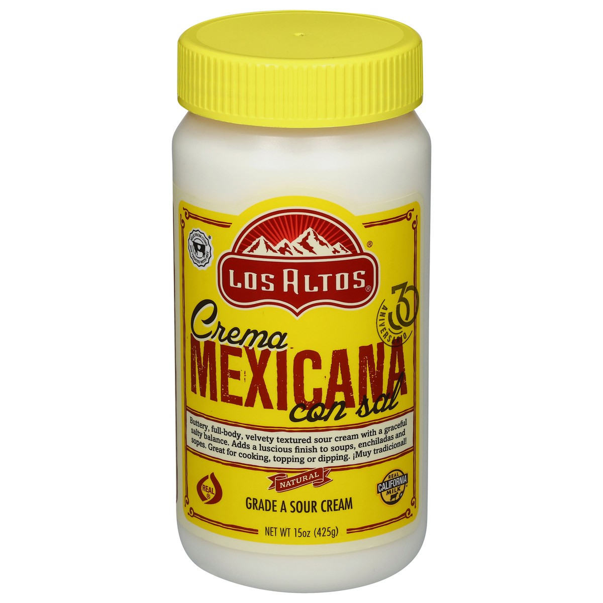 slide 7 of 14, Los Altos Mexicana Sour Cream 15 oz, 15 oz