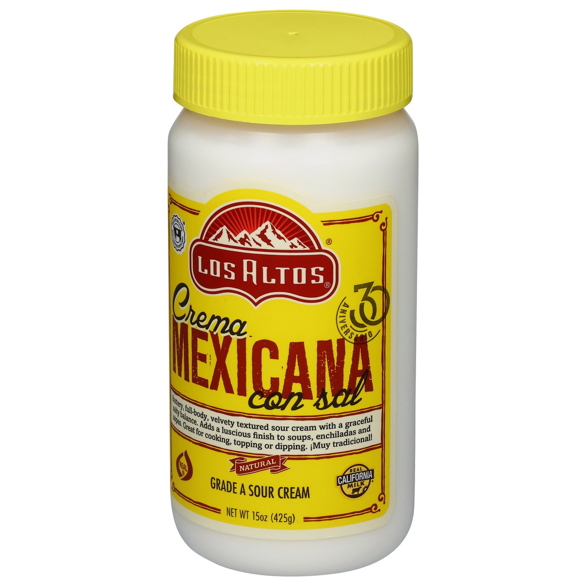 slide 14 of 14, Los Altos Mexicana Sour Cream 15 oz, 15 oz