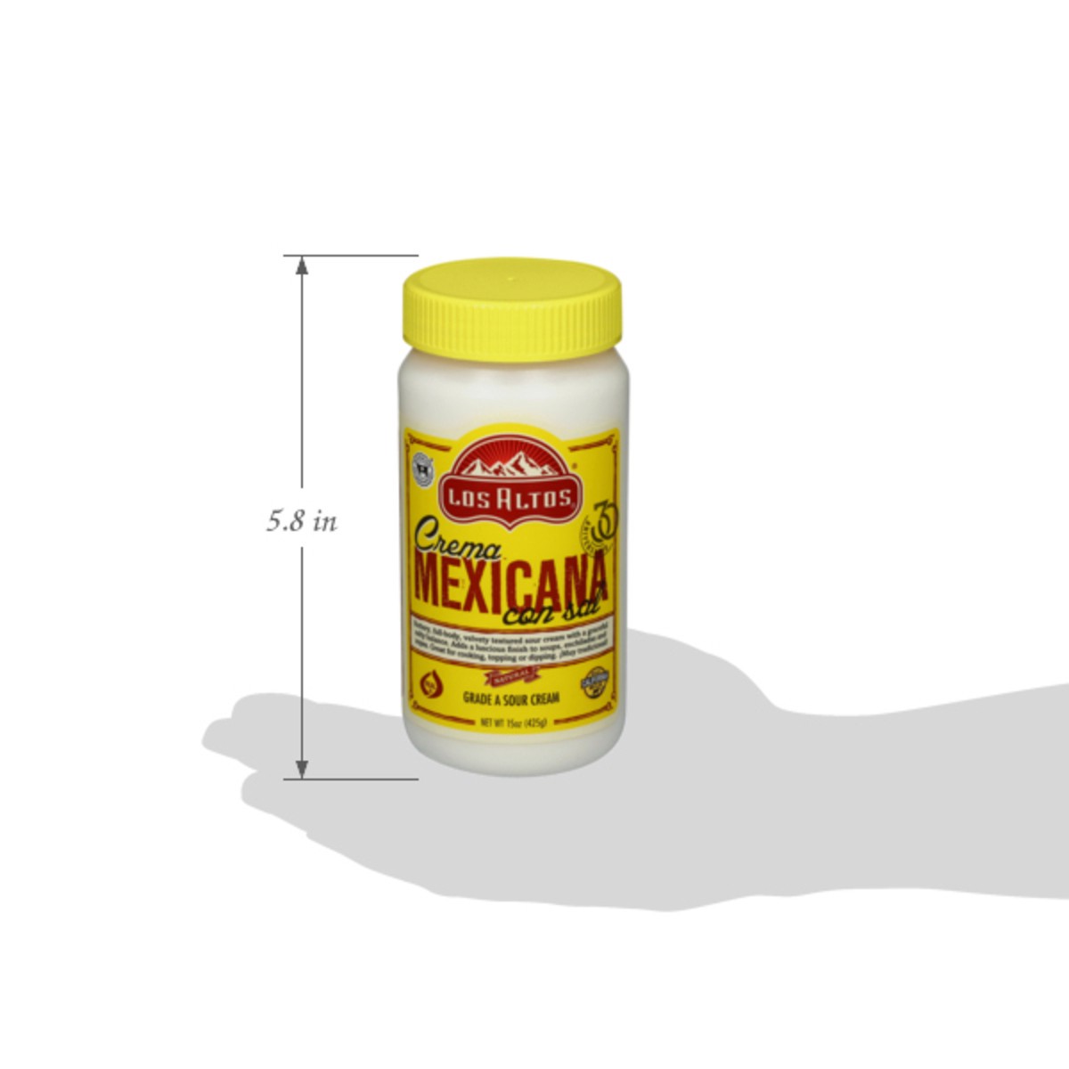 slide 13 of 14, Los Altos Mexicana Sour Cream 15 oz, 15 oz