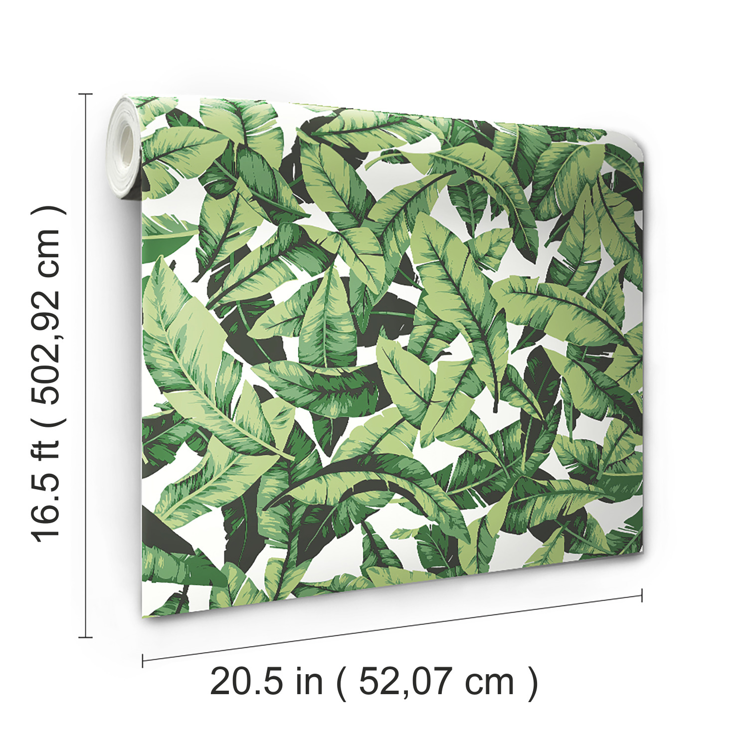 slide 4 of 4, Palm Leaf Peel & Stick Wallpaper, 1 ct