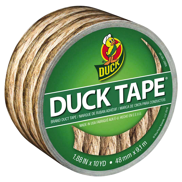 slide 1 of 1, Duck Rope Printed Duct Tape - Tan, 1.88 in x 10 yd