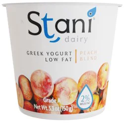 Stani Peach Blend Low Fat Greek Yogurt