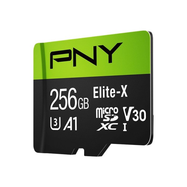 slide 4 of 10, PNY Elite-X Class 10 U3 V30 Microsdxc Flash Memory Card, 256Gb, 1 ct