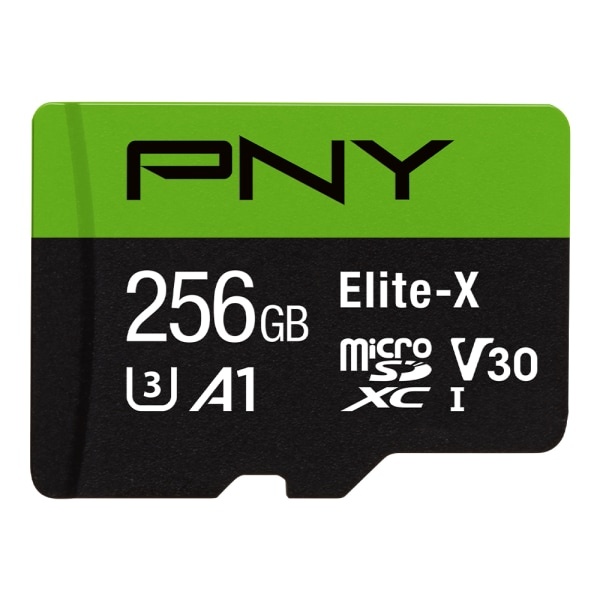 slide 1 of 7, PNY Elite-X Class 10 U3 V30 Microsdxc Flash Memory Card, 256Gb, 1 ct