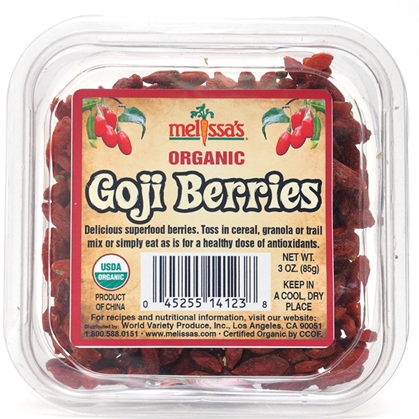 slide 1 of 1, Melissa's Organic Goji Berries, 3 oz